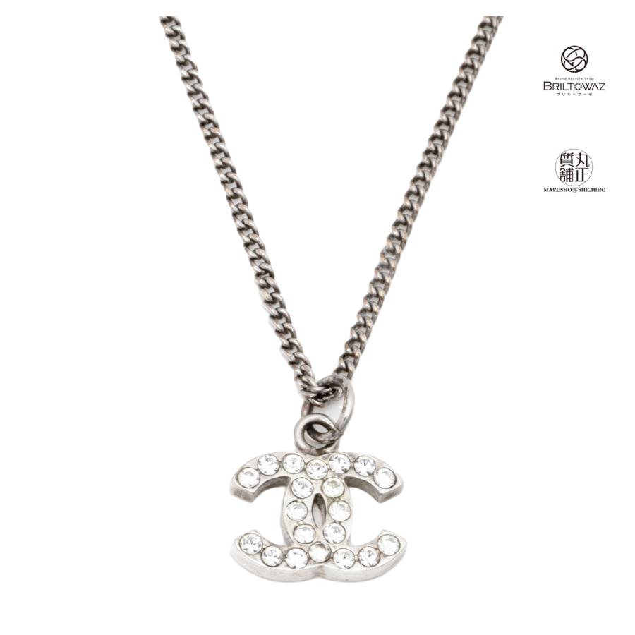 CHANEL シャネル ココマーク ネックレス ラインストーン