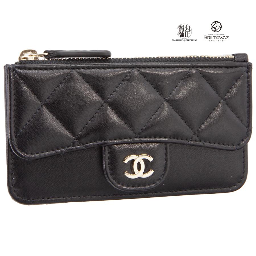 ナチュラルネイビー 超美品◇シャネル CHANEL クラシック カードケース コインケース 財布◇ 通販 Hロゴカードケース☆小銭入れ☆美品