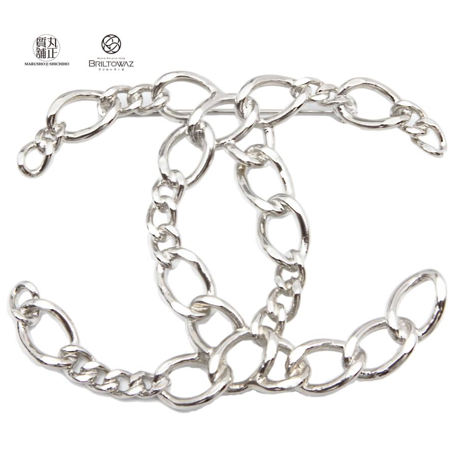 CHANEL（シャネル） ココマーク チェーン BIG ブローチ 06P シルバー