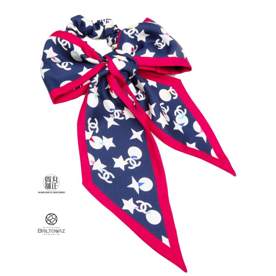 CHANEL シャネル 22C 2022クルーズ シュシュ＆ツイリー スカーフ