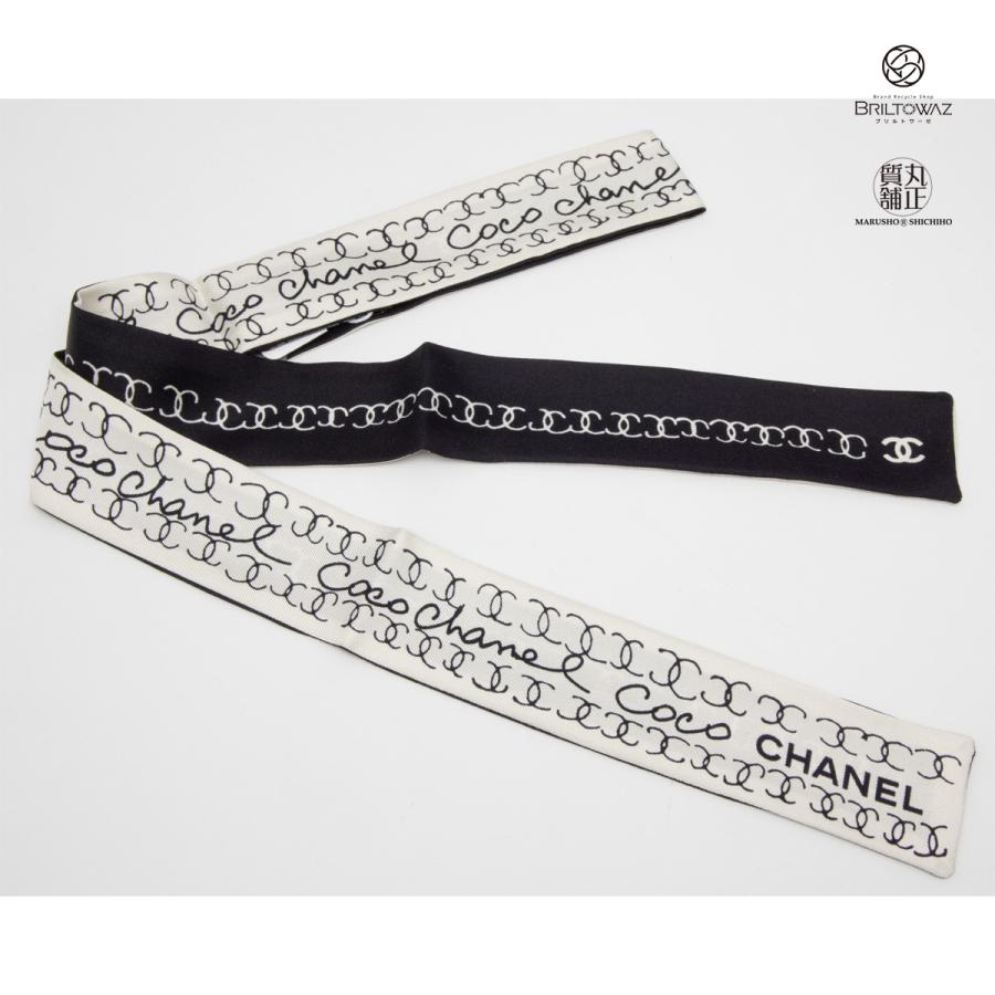 CHANEL シャネル 22クルーズ ツイリー スカーフ ヘアバンド ココ CHANEL シャネル 22クルーズ ツイリー スカーフ ヘアバンド ココ