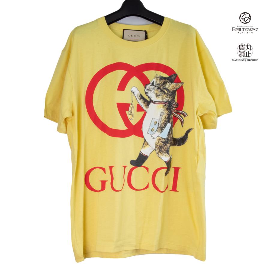 人気ブランドの GUCCI グッチTシャツ 猫キャット 1着 - トップス