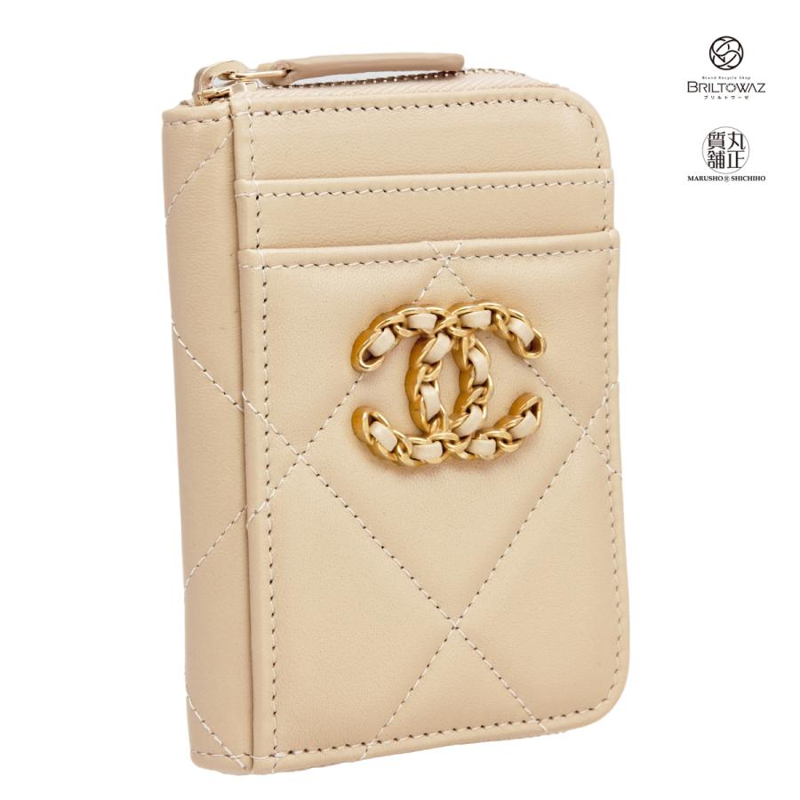 CHANEL 【直営買付】シャネル 22SS 19 ジップ カード コイン CHANEL 【直営買付】シャネル 22SS 19 ジップ カード コイン