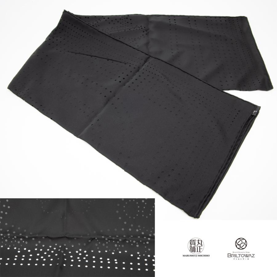 HERMES (SALE)(直営買付)エルメス カレ 90 Perforated 黒 HERMES (SALE)(直営買付)エルメス カレ 90 Perforated 黒