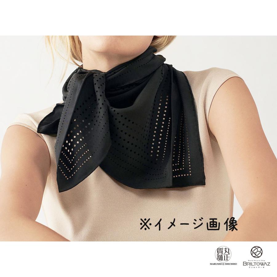 HERMES (SALE)(直営買付)エルメス カレ 90 Perforated 黒 HERMES (SALE)(直営買付)エルメス カレ 90 Perforated 黒