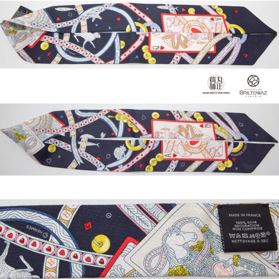 HERMES ツイリー2022aw Dame de Coeurトランプ - バンダナ・スカーフ