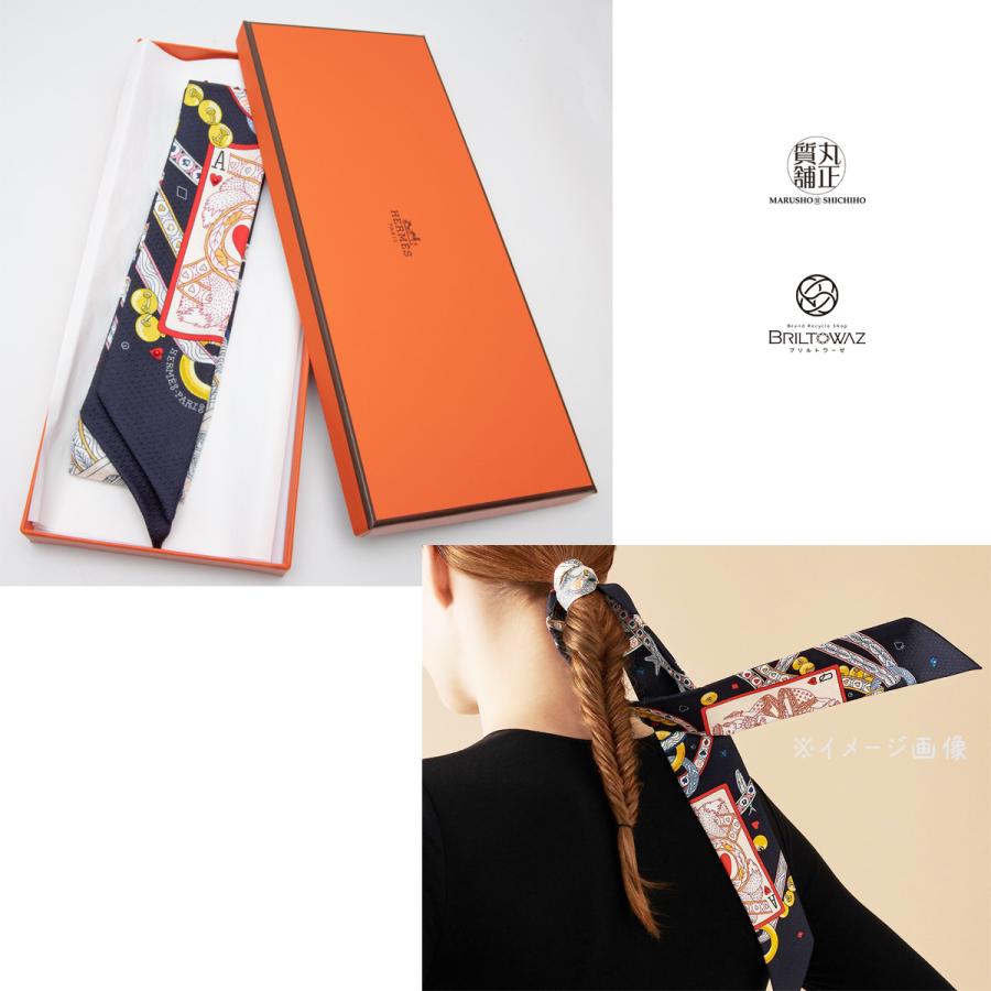 HERMES ツイリー2022aw Dame de Coeurトランプ