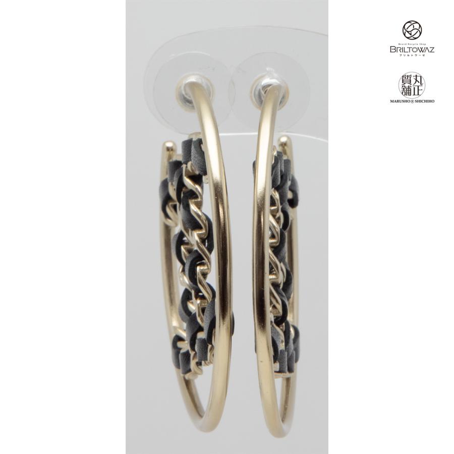 CHANEL シャネル ココマーク チェーン フープピアス 2019春夏 CHANEL シャネル ココマーク チェーン フープピアス 2019春夏