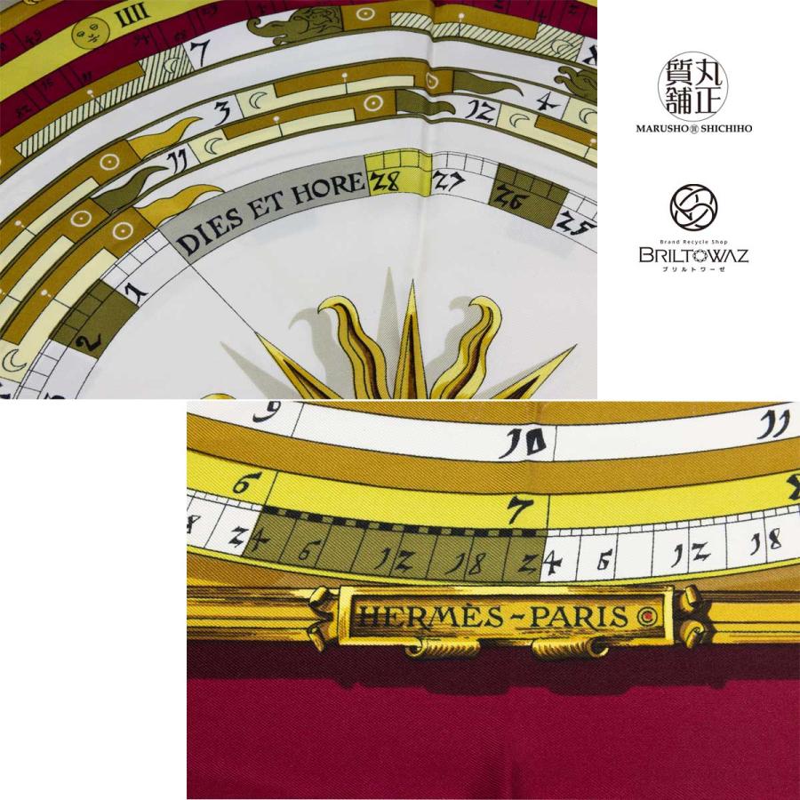 HERMES エルメス カレ90 ヴィンテージ 1693年 DIES ET HORE HERMES エルメス カレ90 ヴィンテージ 1693年 DIES ET HORE