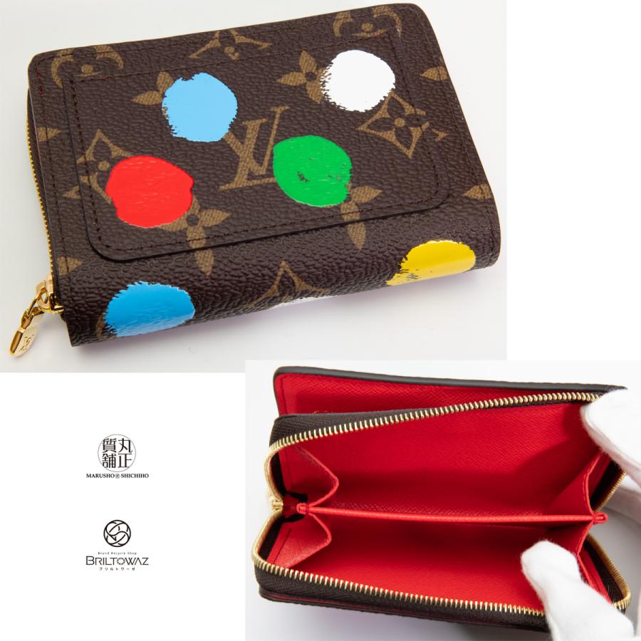 直営買付)ルイヴィトン 2023 LV×YK ポルトフォイユ・ルー M81981 草間 