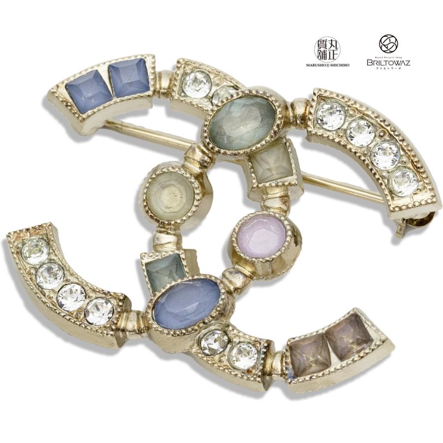 CHANEL シャネル ココマーク マルチカラー ブローチ ライン CHANEL シャネル ココマーク マルチカラー ブローチ ライン