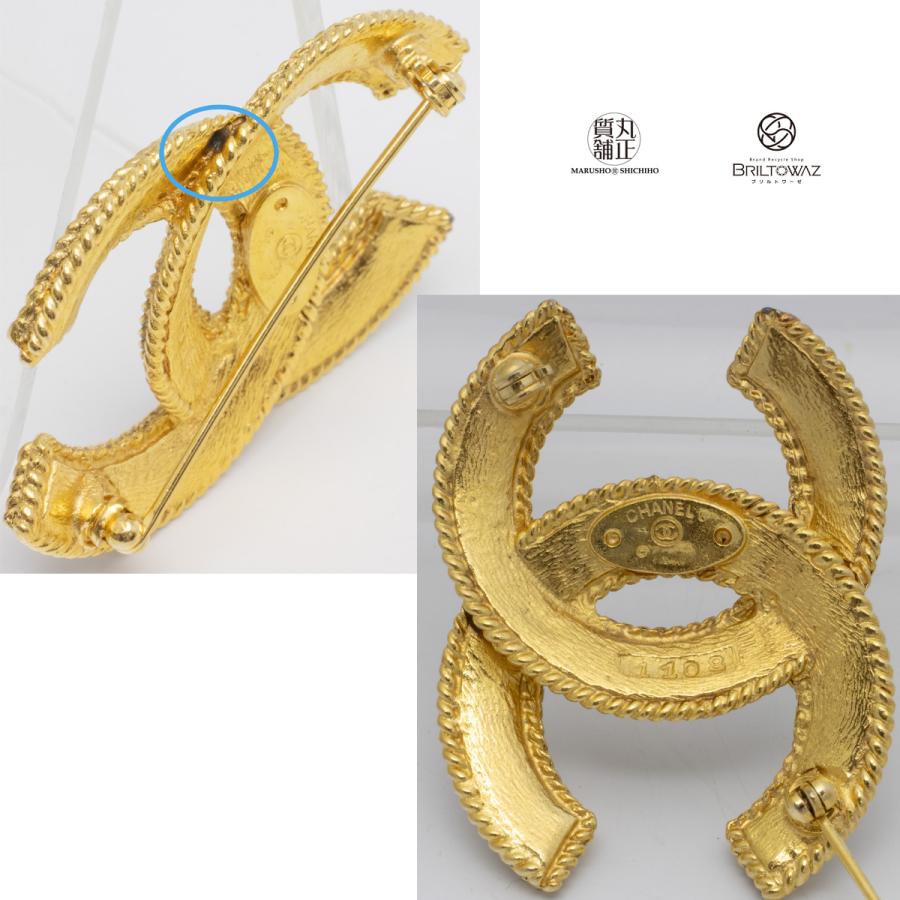 CHANEL (SALE)シャネル ブローチ ココマーク ゴールド金具 1108 CHANEL (SALE)シャネル ブローチ ココマーク ゴールド金具 1108