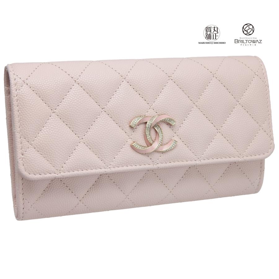 CHANEL シャネル 23SS ココマーク スモール ウォレット ピンク CHANEL シャネル 23SS ココマーク スモール ウォレット ピンク