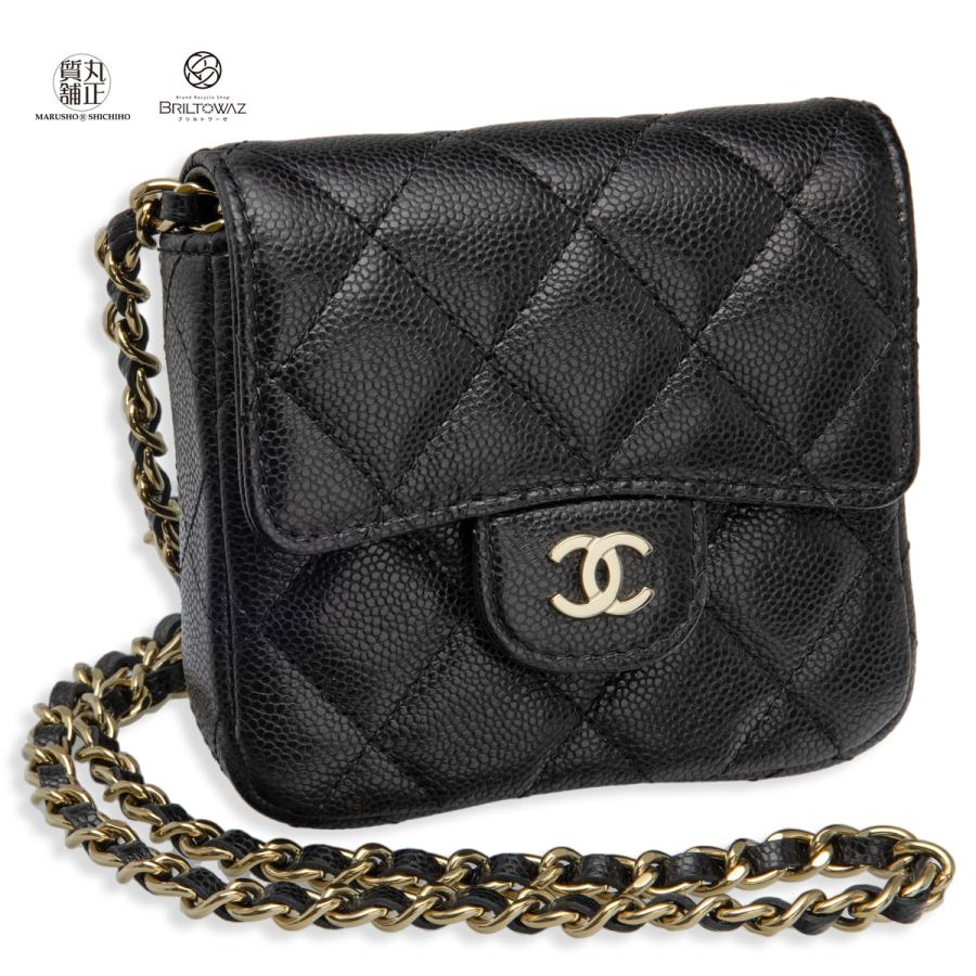 マトラッセ (直営買付)シャネル 23S チェーン クラッチ ミニバッグ