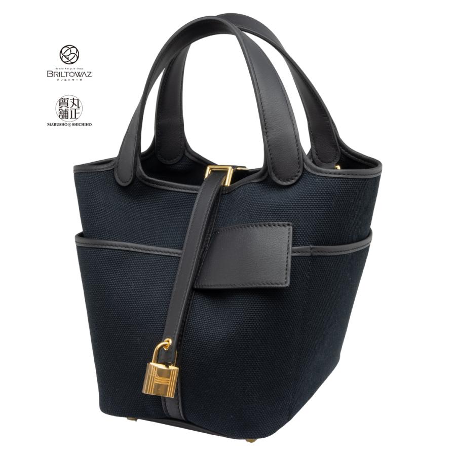 HERMES エルメス ピコタンロック カーゴ PM(18) 黒 U刻印 2022年 HERMES エルメス ピコタンロック カーゴ PM(18) 黒 U刻印 2022年