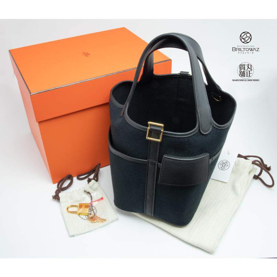 HERMES エルメス ピコタンロック カーゴ PM(18) 黒 U刻印 2022年 HERMES エルメス ピコタンロック カーゴ PM(18) 黒 U刻印 2022年