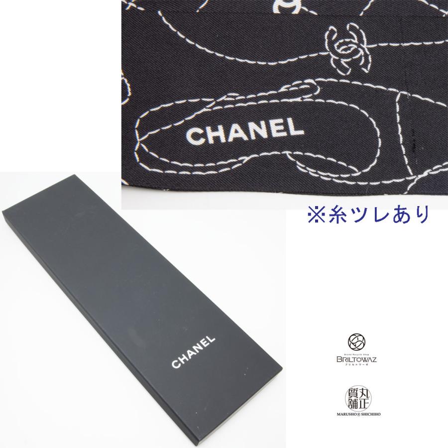 CHANEL シャネル 22A 2022秋冬 ヘアバンド ツイリー アイコン柄 CHANEL シャネル 22A 2022秋冬 ヘアバンド ツイリー アイコン柄