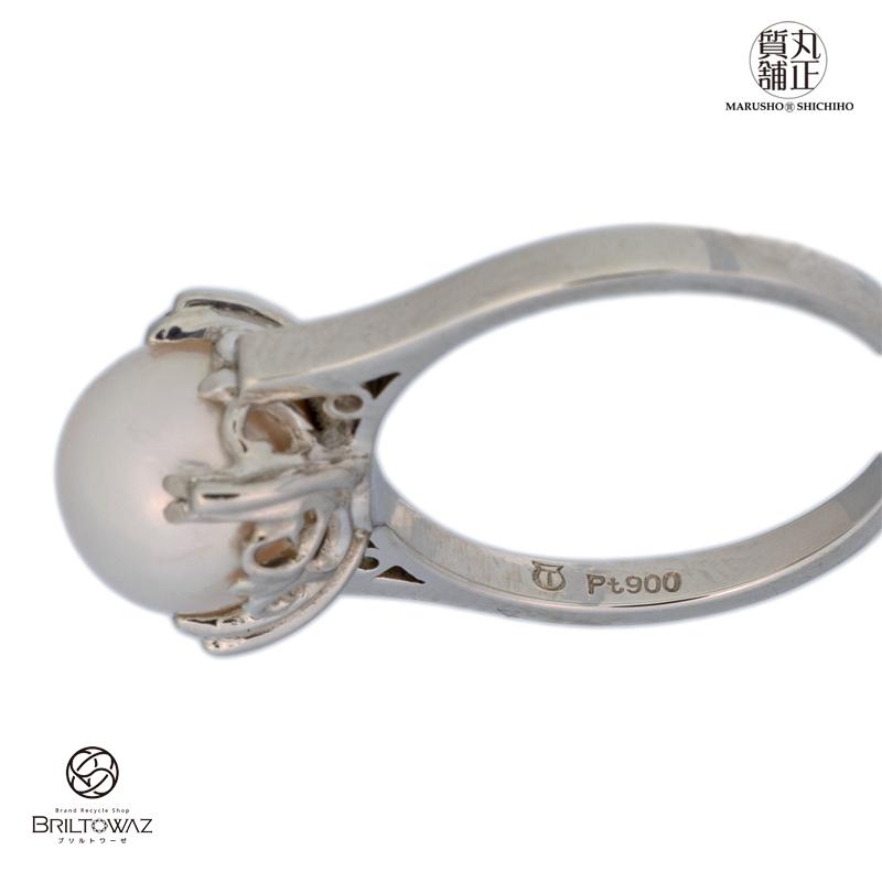 TASAKI 田崎真珠 Pt900 アコヤパール 指輪 リング 8,5mm玉 TASAKI 田崎真珠 Pt900 アコヤパール 指輪 リング 8,5mm玉