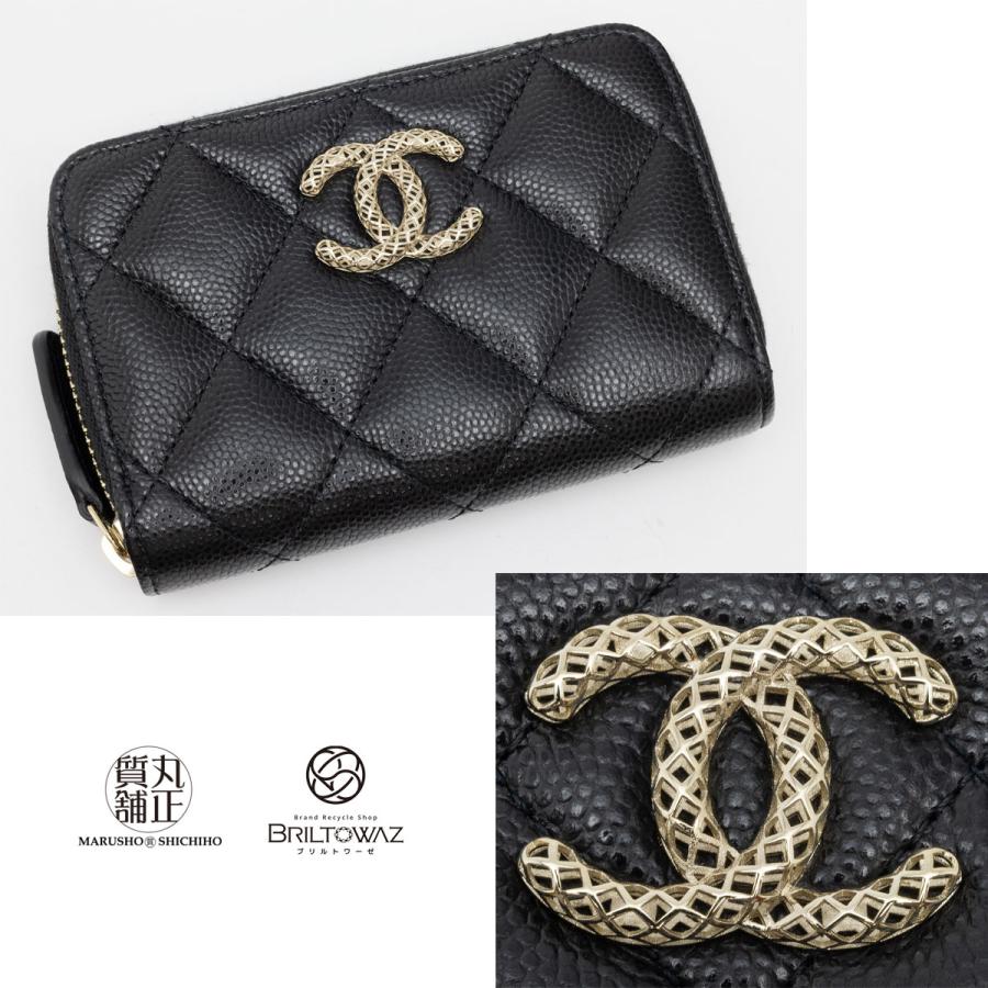 CHANEL シャネル 23SS ジップコインパース AP3186 黒 ゴールド CHANEL シャネル 23SS ジップコインパース AP3186 黒 ゴールド