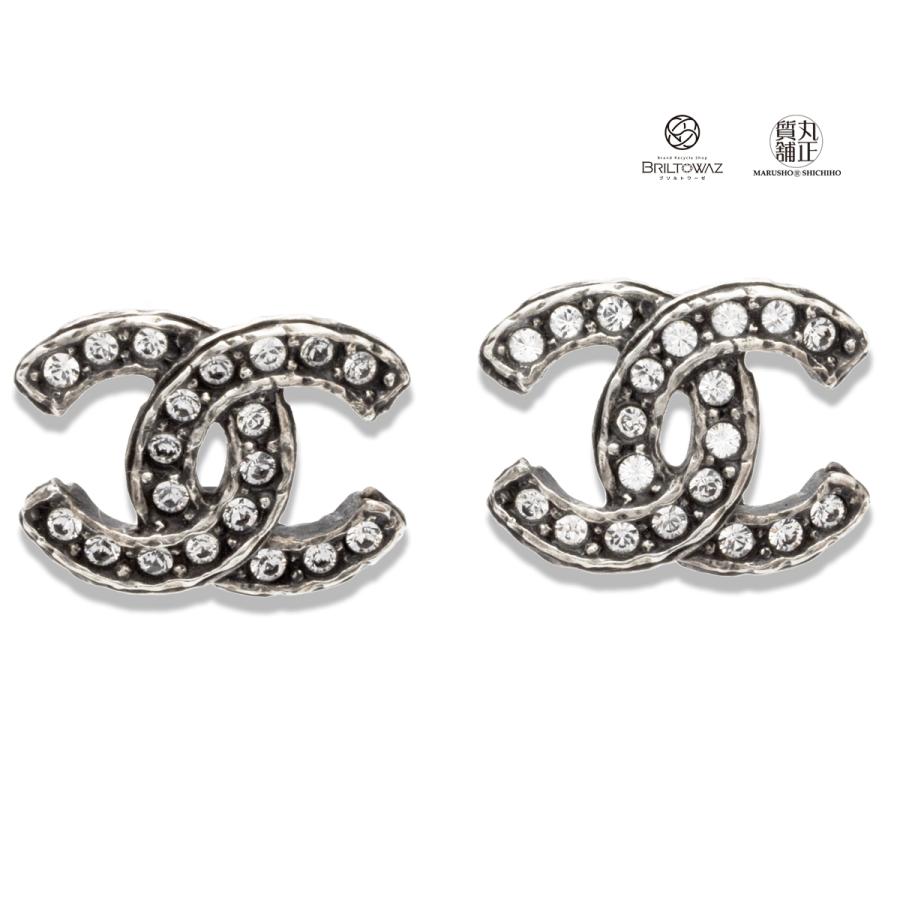 CHANEL シャネル 2021秋冬 ココマーク ラインストーン ピアス CHANEL シャネル 2021秋冬 ココマーク ラインストーン ピアス