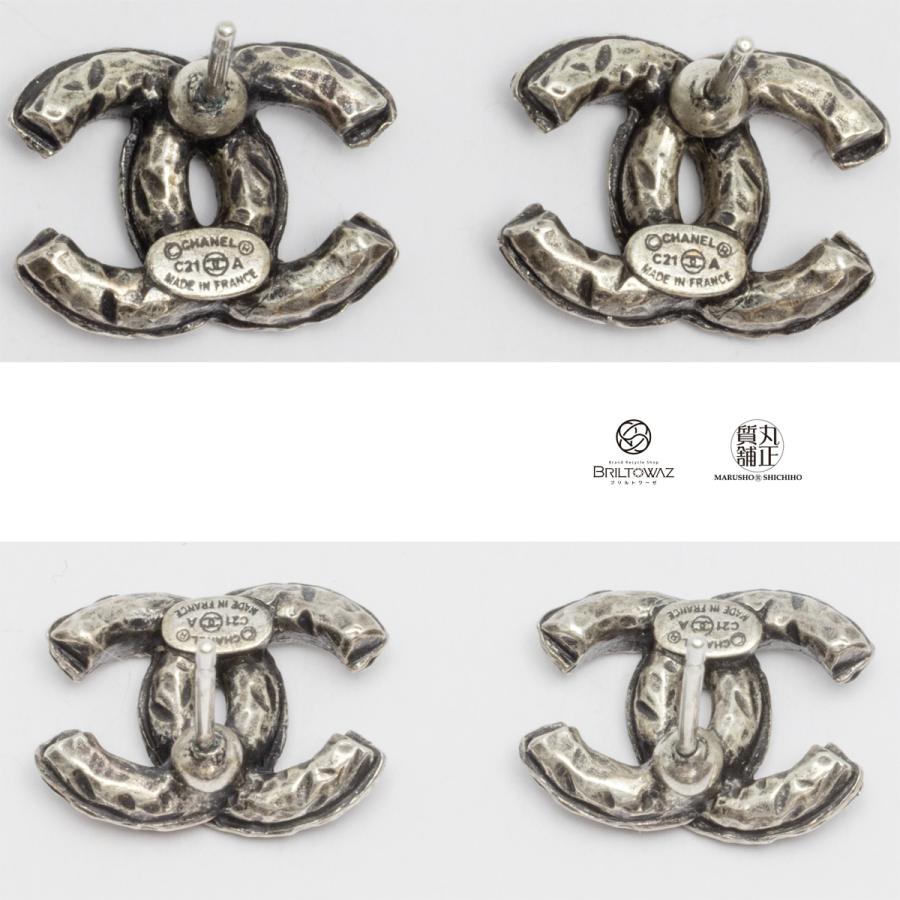 CHANEL シャネル 2021秋冬 ココマーク ラインストーン ピアス CHANEL シャネル 2021秋冬 ココマーク ラインストーン ピアス