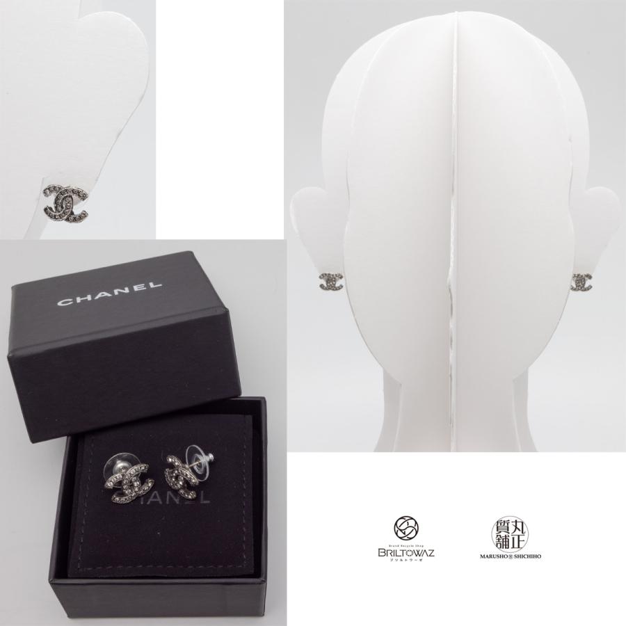 CHANEL シャネル 2021秋冬 ココマーク ラインストーン ピアス CHANEL シャネル 2021秋冬 ココマーク ラインストーン ピアス