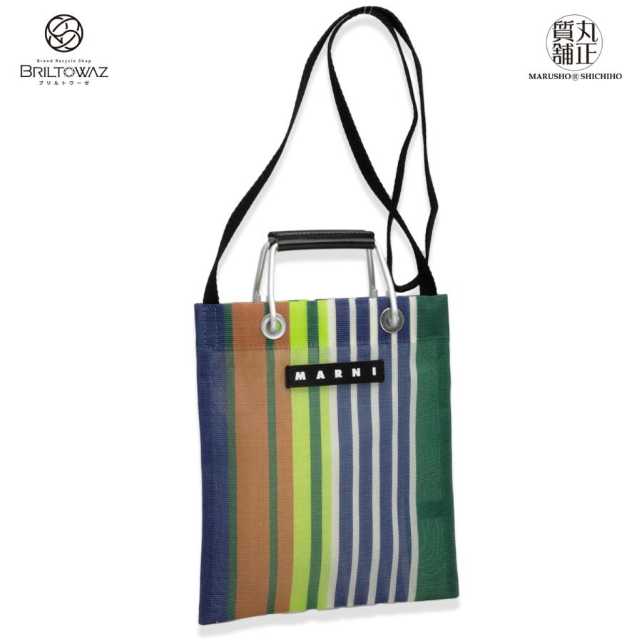 MARNI（マルニ） マルニフラワーカフェ STRIPE ショルダーバッグ ミニ 