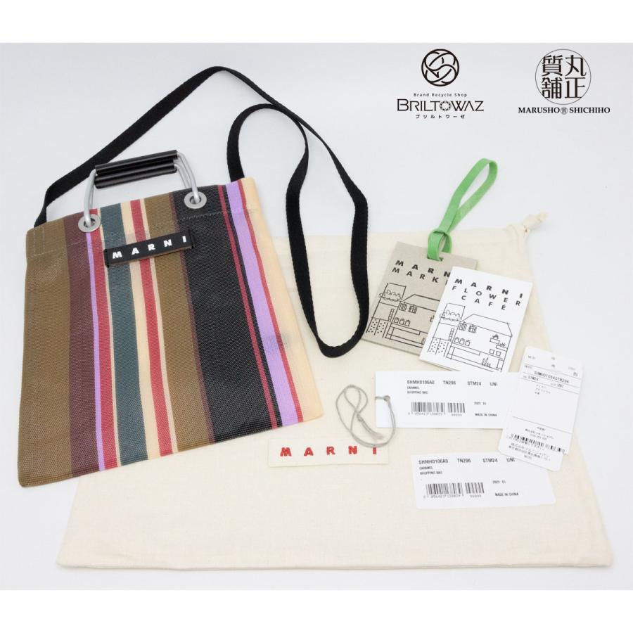 MARNI マルニフラワーカフェ STRIPE ショルダーバッグ ミニ MARNI マルニフラワーカフェ STRIPE ショルダーバッグ ミニ