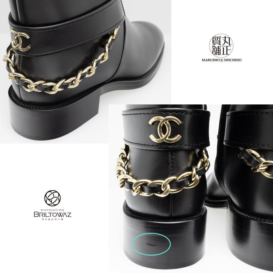 CHANEL シャネル チェーン アンクルブーツ 2022秋冬 ショート CHANEL シャネル チェーン アンクルブーツ 2022秋冬 ショート