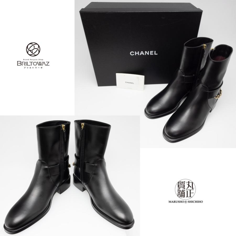 CHANEL シャネル チェーン アンクルブーツ 2022秋冬 ショート CHANEL シャネル チェーン アンクルブーツ 2022秋冬 ショート