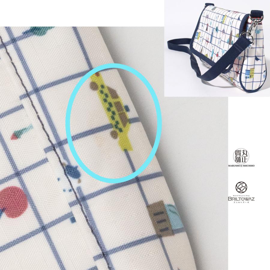 familiar×LeSportsac ウォレットショルダーバッグ ファミリア ショルダーバッグ ウォレットショルダー 美品