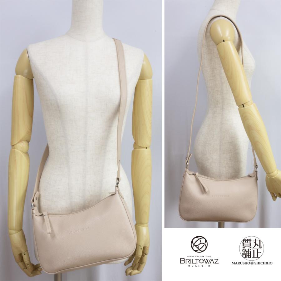 LONGCHAMP ロンシャン ル フローネ クロスボディバッグ レザー LONGCHAMP ロンシャン ル フローネ クロスボディバッグ レザー