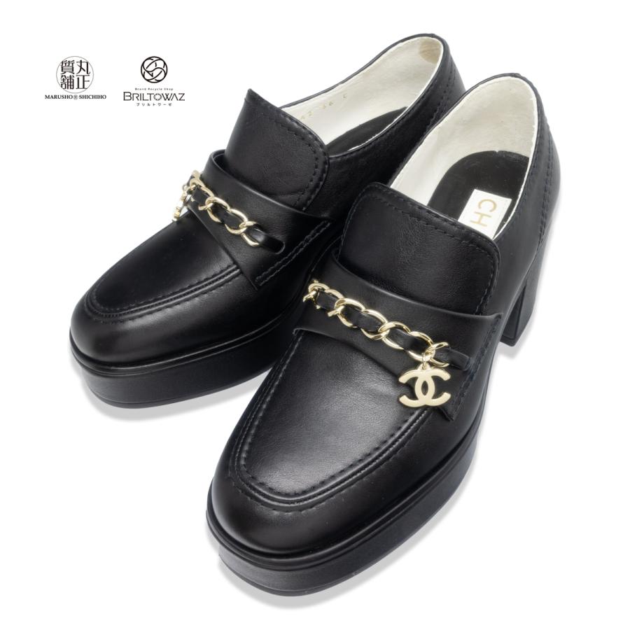 CHANEL (SALE)シャネル 23B 2023秋冬 厚底 ローファー 36C(23cm CHANEL (SALE)シャネル 23B 2023秋冬 厚底 ローファー 36C(23cm