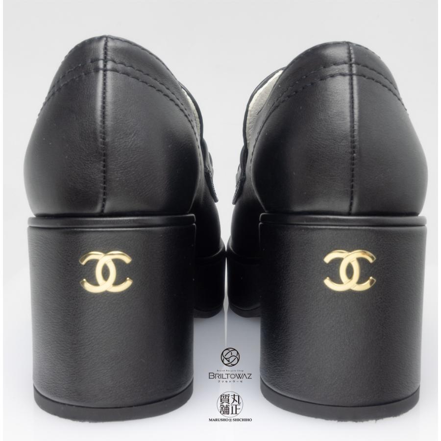 CHANEL (SALE)シャネル 23B 2023秋冬 厚底 ローファー 36C(23cm CHANEL (SALE)シャネル 23B 2023秋冬 厚底 ローファー 36C(23cm