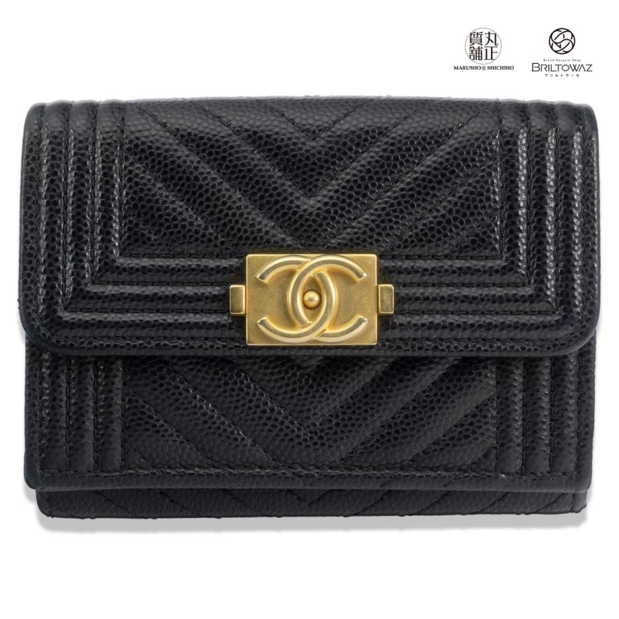 CHANEL シャネル BOY スモールフラップウォレット A84432 CHANEL シャネル BOY スモールフラップウォレット A84432