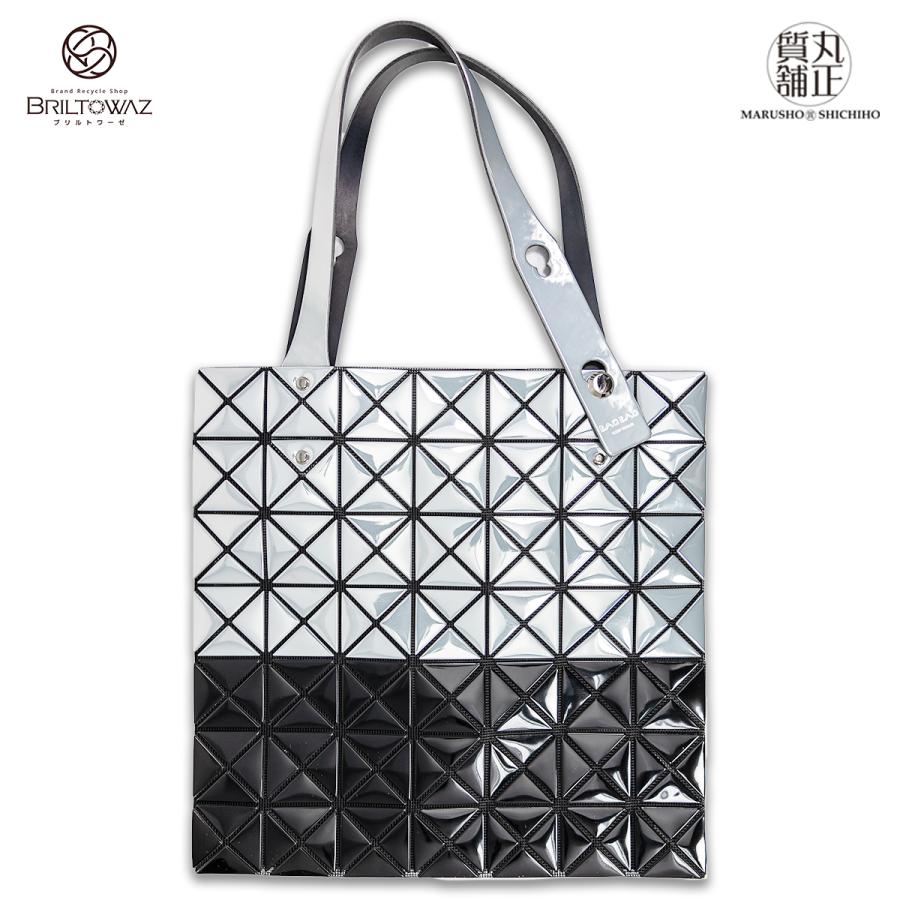 BAO ISSEY MIYAKE BAOBAO PRISM トートバッグ シルバー×ブラック BAO ISSEY MIYAKE BAOBAO PRISM トートバッグ シルバー×ブラック