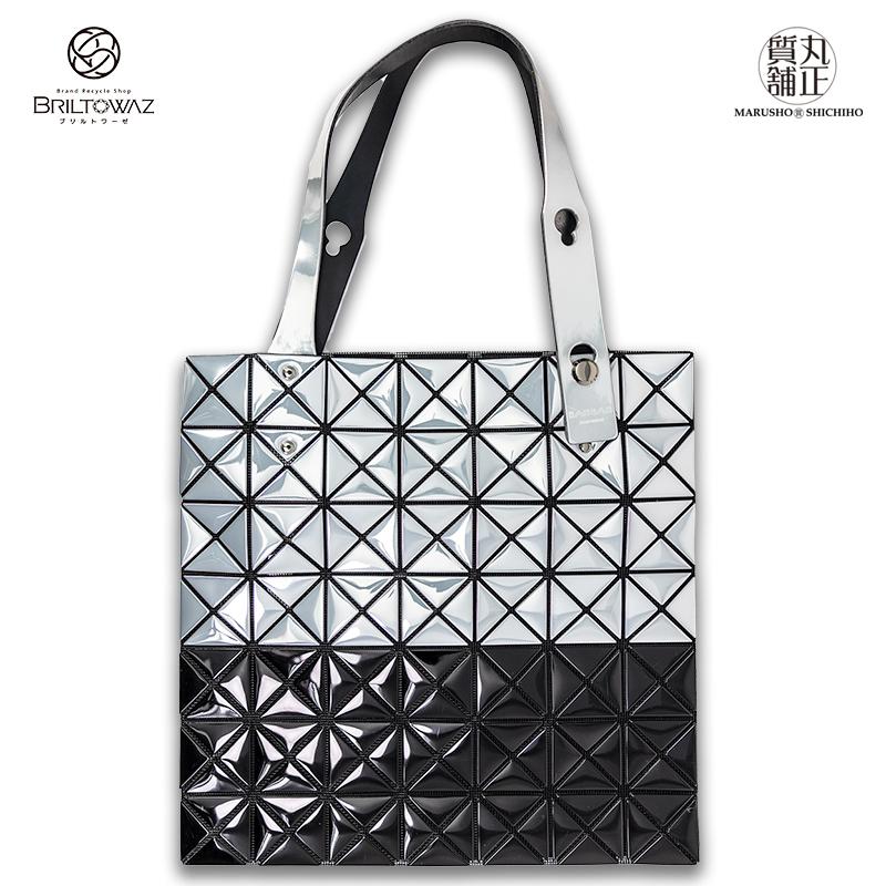 BAO ISSEY MIYAKE BAOBAO PRISM トートバッグ シルバー×ブラック BAO ISSEY MIYAKE BAOBAO PRISM トートバッグ シルバー×ブラック
