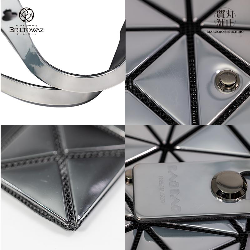 BAO ISSEY MIYAKE BAOBAO PRISM トートバッグ シルバー×ブラック BAO ISSEY MIYAKE BAOBAO PRISM トートバッグ シルバー×ブラック