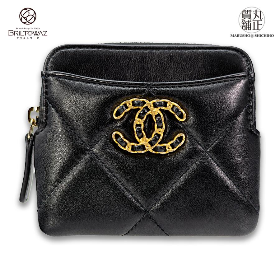 CHANEL シャネル 23S 19 ジップ カード コインケース AP2086 