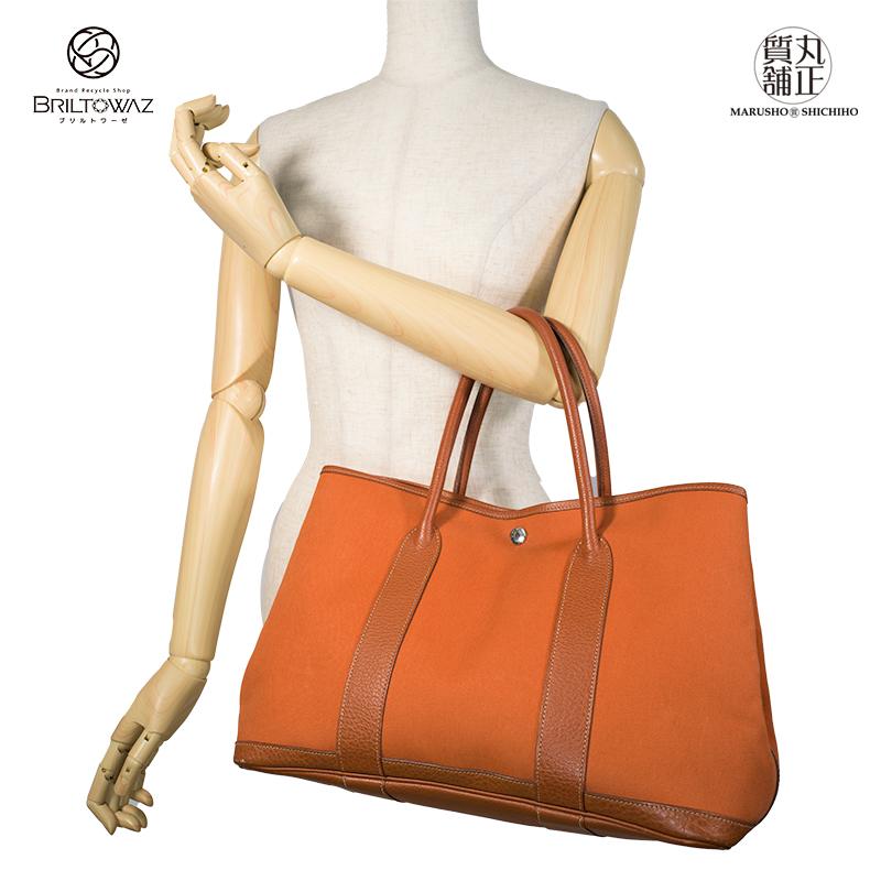 HERMES エルメス ガーデンパーティ PM 36 トワルオフィシエ HERMES エルメス ガーデンパーティ PM 36 トワルオフィシエ