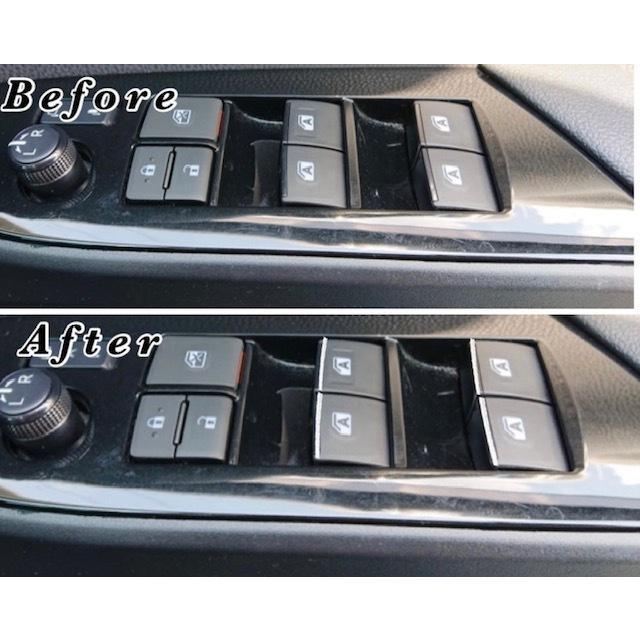 プリウス 50系 パワーウインドウスイッチ メッキ ガーニッシュ 装飾