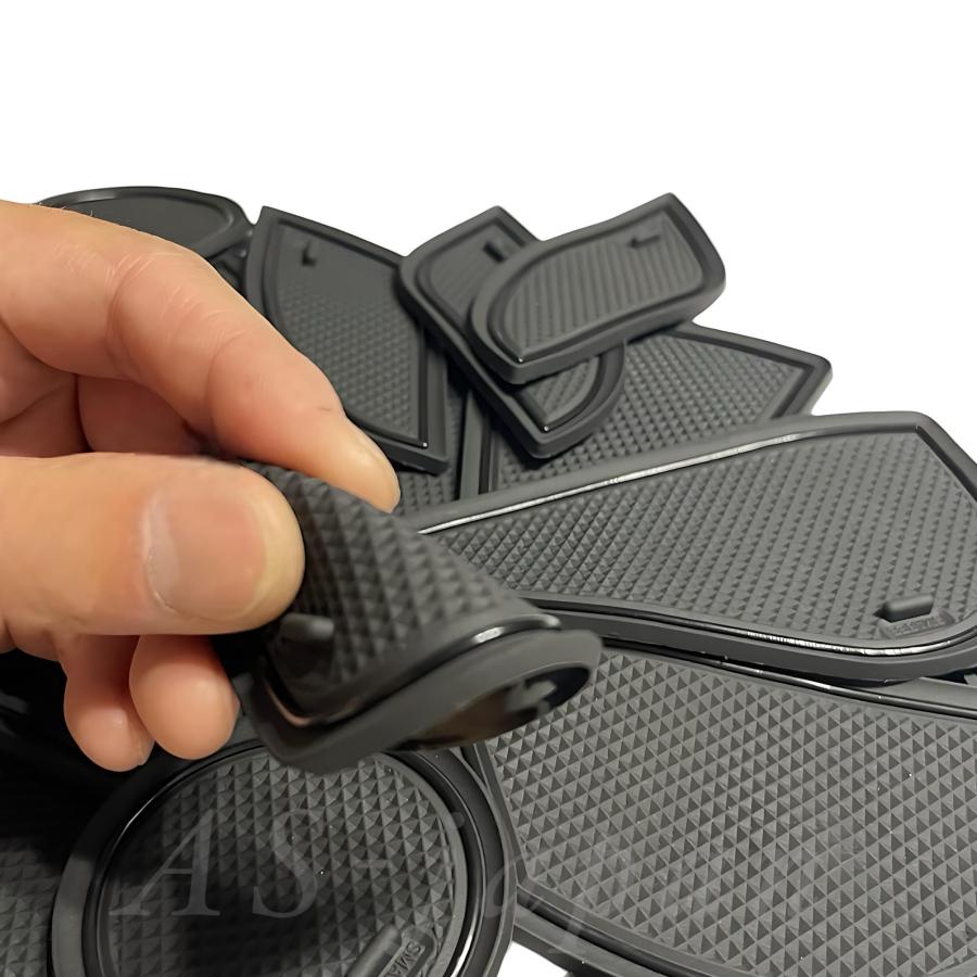 80系 ハリアー 専用設計 インテリア ラバーマット コンソール ドア