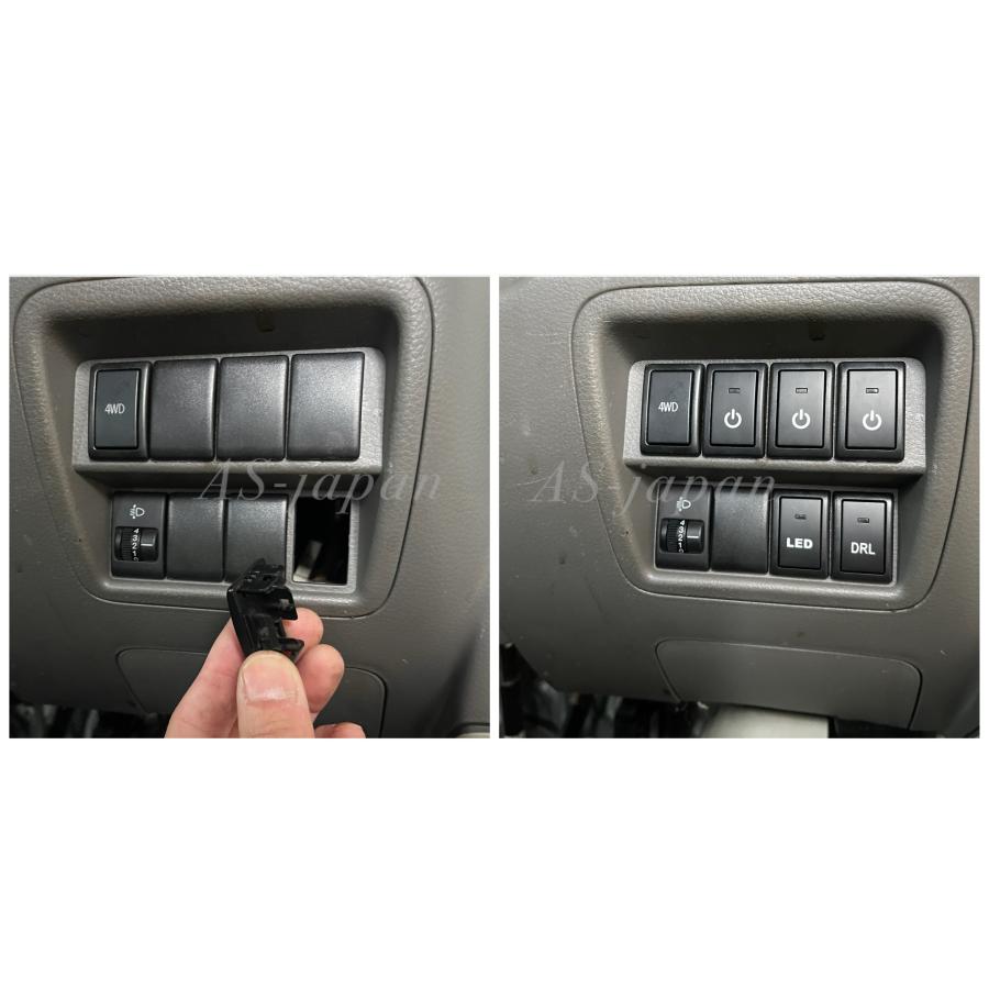 スズキ車用 プッシュ スイッチ 【 LED 】 エブリィ パレット ラパン