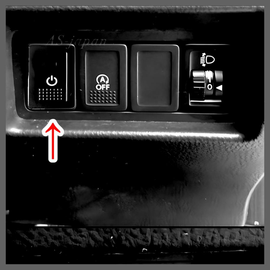 スズキ車用 プッシュ スイッチ 【 電源マーク 】 スイフト スイスポ