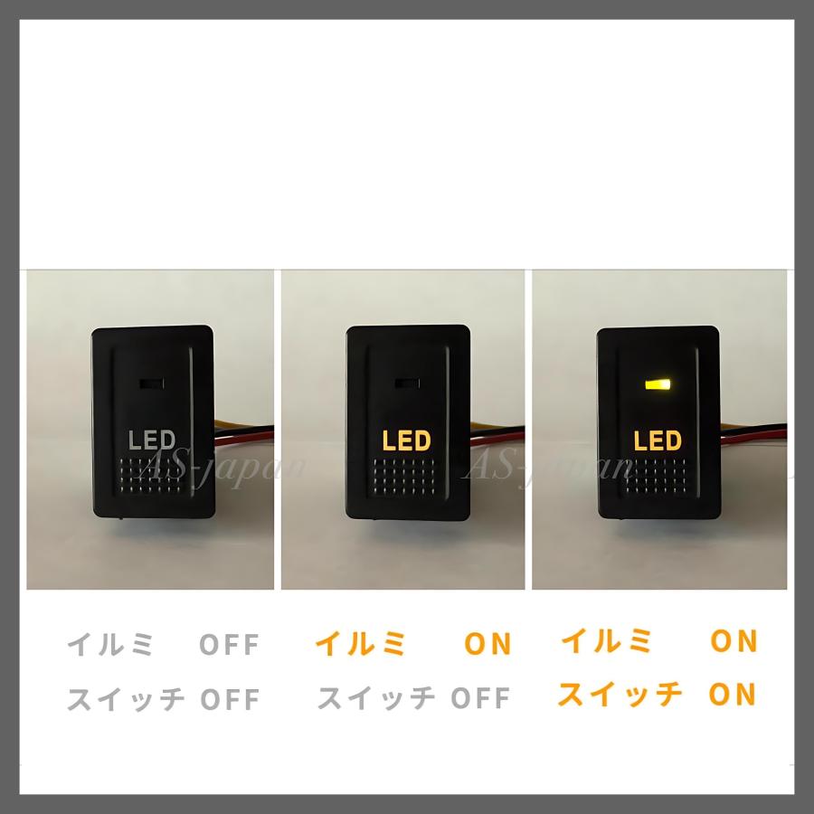スズキ車用 プッシュ スイッチ 【 LED 】 スイフト スイスポ SX4 など