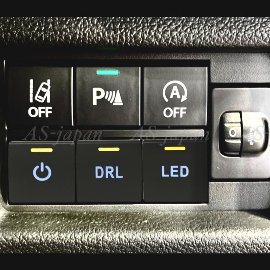 トヨタ車 純正風 プッシュスイッチ Cタイプ パイロットランプ付き 電源