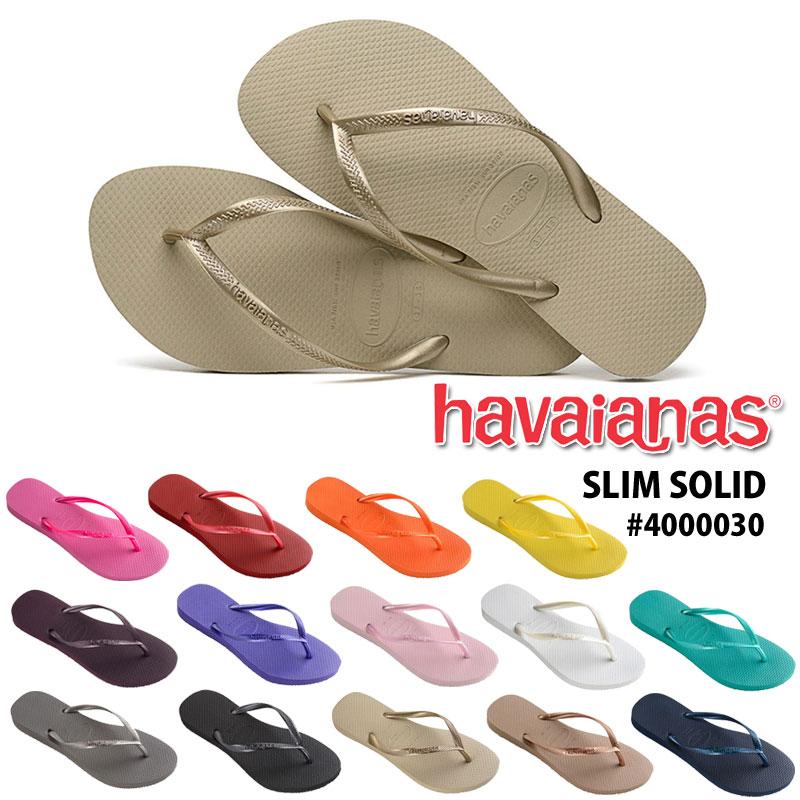 Havaianas ハワイアナス Slim Solid スリム サンダル ビーチサンダル 草履 男女兼用 レディース メンズ Havai Slim イエモン 通販 Yahoo ショッピング
