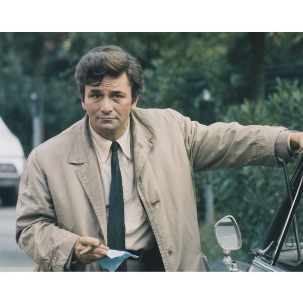 刑事コロンボ ピーターフォーク PETER FALK 輸入 写真 約20.3x25.4cm