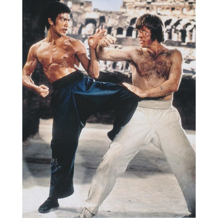 ドラゴンへの道 ブルースリー チャックノリス Bruce Lee 約20.3x25.4cm