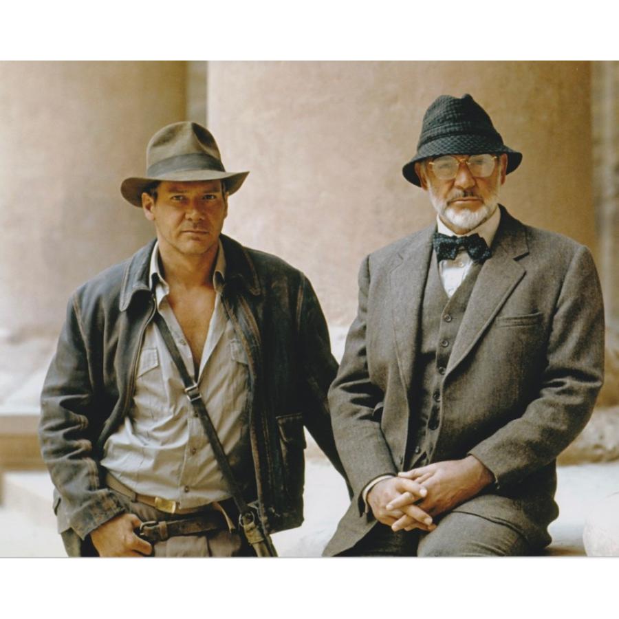 ショーン・コネリー & ハリソン・フォード 直筆サイン入り写真 kkm インディ・ジョーンズ キャストサイン入り写真 X2 – ハリソン